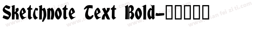Sketchnote Text Bold字体转换